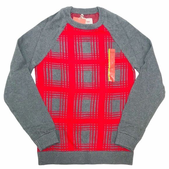 Mossimo Other - Mossimo Supply Co Sweater Men’s Size S Red Gray Cotton
